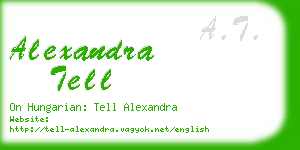 alexandra tell business card